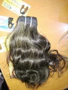 Extensiones de cabello crudo humano virgen Remy indio Natural de gran venta - Product Image 3