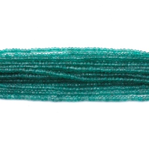 Verde Natural de piedras preciosas de ónix cuentas facetado Strand fabricación de joyas de perlas - Product Image 3