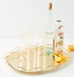 ตกแต่งการออกแบบใหม่ชุบทองสี่เหลี่ยมผืนผ้าถาด - Product Image 2