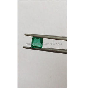 Esmeralda natural colombiana de calidad AAA 4,9*4,8 MM corte esmeralda excelente brillo y color verde perfecto certificado IGI - Product Image 3