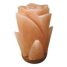 Beauti & Healthful Lámpara de sal de capullo de flor de Feng Shui hecha a mano, sal del Himalaya tallada por Sian Enterprises - Product Image 6