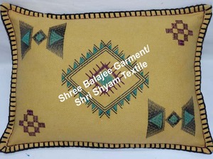 Hecho a mano 16x16 algodón Kantha bordado Throw Pillow Case Custom Outdoor Chair Pads para Home Hotel Hospital Use - Product Image 2