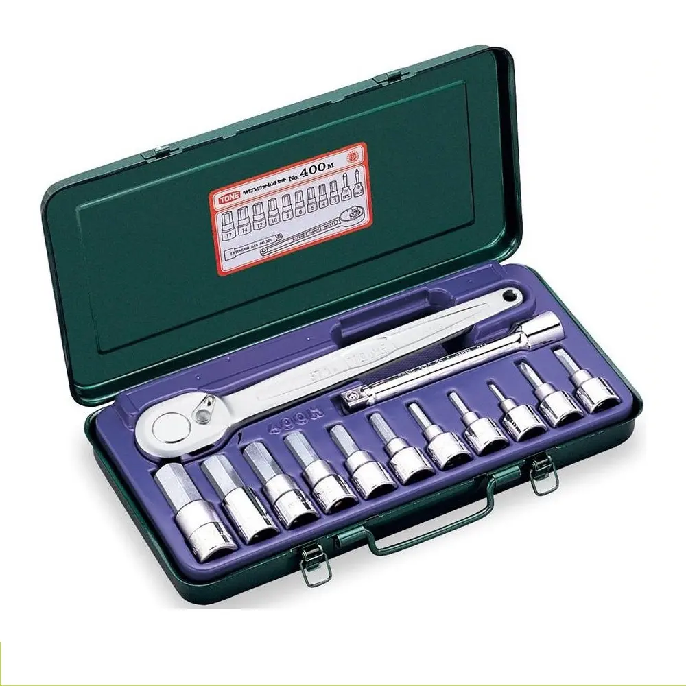 Hot selling Japan TONE hand tool(400M) hexagon socket wrench set, spanner, pliers,screwdriver and other repair tools