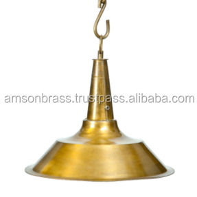 Fini brillant Martelé Abat-Jour En Métal En Laiton De Haute Qualité Pendentif Lampe Pour La Décoration De Bureau - Product Image 6