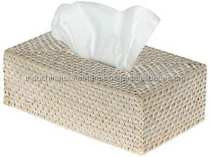 Vietnam Hand Woven Rectangle <b>Rattan</b> <b>Tissue</b> <b>Box</b> <b>Cover</b> - Product Image 4