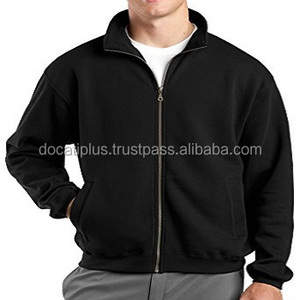 Sudaderas de algodón con cuello de cremallera para hombre servicio personalizado OEM - Product Image 1