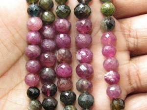 High Quality Faceted Round <b>Tourmaline</b> Stone Beads Multi-Color Loose Gemstones for <b>Jewelry</b> & Crafting - Product Image 5