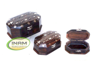 Cajas de madera hechas a mano con incrustación de latón, trabajo de calidad extrema - Product Image 2