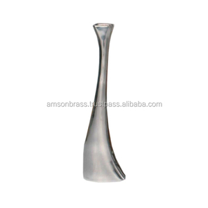 Customized Flower <b>Vase</b> Hammered Metal <b>Vase</b> Planter Metal Flower Pot/ Round Shape Metal Flower <b>Vase</b> Nickle Plated Home Decorative - Product Image 2