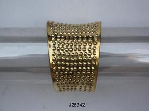 Bracelet mosaïque froissé à la mode, sur la Base en laiton, bijoux indiens pour femmes et filles, Bracelets - Product Image 5