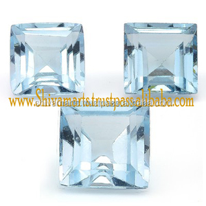 เครื่องประดับเงินแฟนซีอัญมณีหลวมเหลี่ยมเพชรพลอยสีฟ้าธรรมชาติที่มีชื่อเสียงสำหรับผู้ค้าส่งและส่งออก - Product Image 2