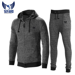 Ropa deportiva para correr con logotipo personalizado unisex, traje de chándal transpirable, traje de chándal liso para entrenamiento de gimnasia, chándal XL de invierno para hombre - Product Image 2