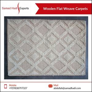 Tapis et tapis brodés en laine à tissage plat élégant de qualité supérieure à forte demande à vendre au prix de gros - Product Image 2