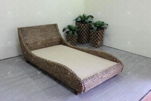 Courbe Bordé Tissé À La Main Lit À Jacinthe D'eau - Product Image 4