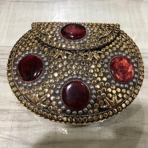 Lameterartz – pochette en métal indien avec pierres, sac à bandoulière en mosaïque en laiton - Product Image 2