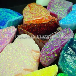 Bahan Mentah Batu Permata Sintetis Opal Batu Kasar Pabrikan Semi Batu Mulia