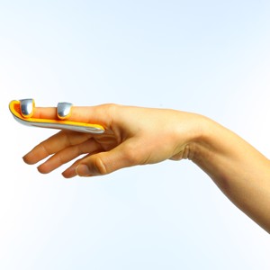 เฝือกนิ้วเบสบอลอะลูมิเนียมขนาด S-M-L สีส้มและสีขาวได้รับการรับรอง CE ISO จากการดูแลสุขภาพแบบพรีเมี่ยม - Product Image 2