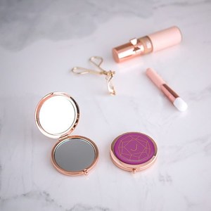 Trang Điểm Tốt Nhất Công Cụ Biểu Tượng Tùy Chỉnh Khá Rose Gold Long Lanh Nhỏ Gọn Gương - Product Image 6