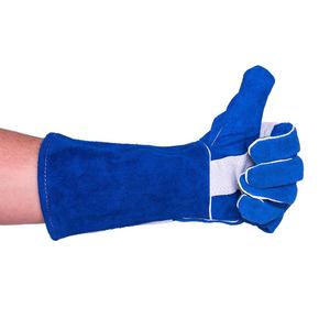 ถุงมือเชื่อมหนังวัวสำหรับทุกเพศถุงมือป้องกันมือทนความร้อน - Product Image 4