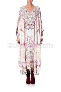 Bán Buôn Tuỳ Chỉnh Dubai Bãi Biển Kaftan Người Phụ Nữ Hoàn Hảo Floral Chỉnh Trang Làm Việc Đảng Mặc Truyền Thống Kỹ Thuật Số Thời Trang Bìa Up - Product Image 5