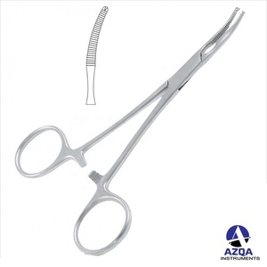 Longue pince hémostatique pince à moustiques Halsted droite et incurvée en acier inoxydable Instruments dentaires, chirurgicaux et vétérinaires - Product Image 2