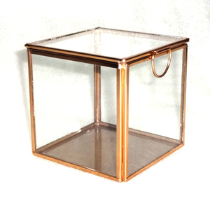 Cristal decorativo con marco de Metal, joyero para almacenamiento de joyas - Product Image 2