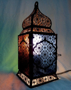 Zahereen elegante B216 farol colgante egipcio cuadrado Ramadán portavelas para decoraciones de fiesta - Product Image 1