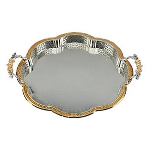 สแตนเลสตกแต่งถาดเสิร์ฟสำหรับบ้านหินแกรนิตสแตนเลสให้บริการถาด - Product Image 2