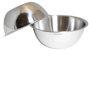 ชุดชามผสมสแตนเลสขัดเงาชามเสิร์ฟลึกสำหรับห้องครัวอาหารโลหะ - Product Image 1