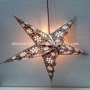 Lámparas/Linternas de Papel Impreso de 60 cm para Decoraciones Navideñas de Interior, Marca LAXMANS, Proveedor Mayorista de la India - Product Image 3