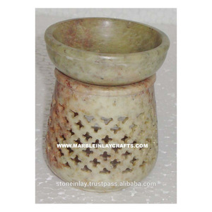 Quemadores de Aceite Aromático de Piedra de Savia Elegantes Hechos a Mano - Product Image 1