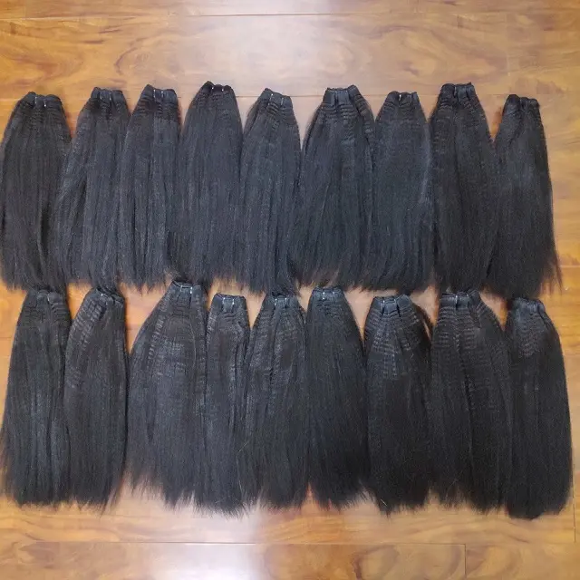 Kinky straight good texture virgin remy hair