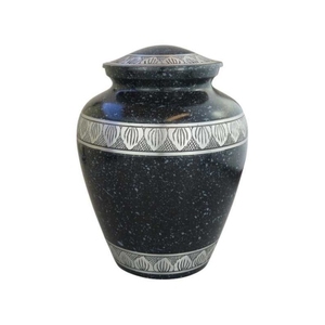 Mejor clásico negro plata Memorial Metal latón/aluminio adultos cenizas funerarias humanas urnas de cremación almacenamiento Americano/europeo - Product Image 1