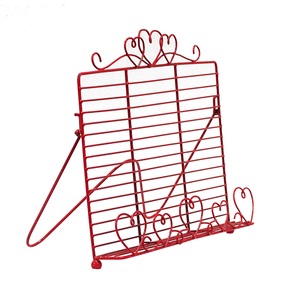 New Decorative Metal Mesh <b>Wire</b> File Holder Display Brochure <b>Rack</b> Book Stand - Product Image 6