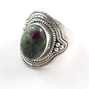 Venta al por mayor Ruby Zoisite anillo de piedra de joyería hecha a mano - Product Image 5