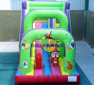 Personnages gais personnalisables Glissière combinée gonflable Styles de terrain de jeu intérieur/extérieur - Product Image 4