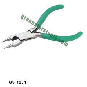 GS 1231 Round Nose Pliers with Cutter Stainless Steel Jewelry <b>Tools</b> for Jewelers Including <b>Leather</b> Rosary - Product Image 1