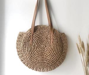 <b>Raffia</b> <b>Bag</b> with Strap - Product Image 1