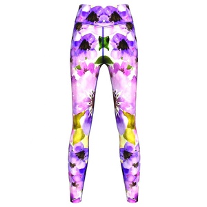 กางเกงโยคะพิมพ์ลายสำหรับผู้หญิงเสื้อผ้าฟิตเนสผ้ายืดใส่สบาย - Product Image 2