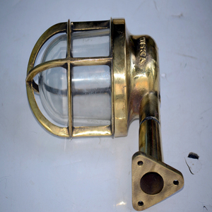 Lampe de passage de navire Wiska en laiton vintage, fournitures nautiques marines - Product Image 1