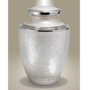 Platine blanc métal commémoratif classique laiton/aluminium adultes cendres de funérailles humaine urnes de crémation Style américain/européen - Product Image 6