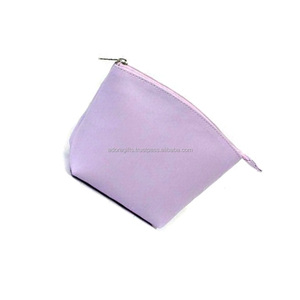 Light Purple Custom Logo Portable Cosmetic Bag Soft & Practical <b>Makeup</b> <b>Case</b> - Product Image 1