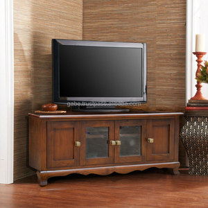 Tv Stand Corner Gỗ Tếch Rắn Chế Độ Màu Nâu - Product Image 1