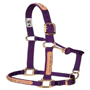 New Design PP Halter with Silver Beads High Quality PP/Nylon Webbing Tape Halter Triple Layered Assorted Colors