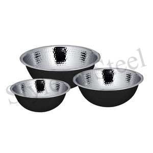 Bol de mélange profond en acier inoxydable de luxe pour la cuisson des gâteaux et la salade de fruits - Product Image 1