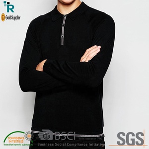 Polo de manga larga personalizado para hombre, ropa con logotipo personalizado impreso o bordado, precio bajo - Product Image 4