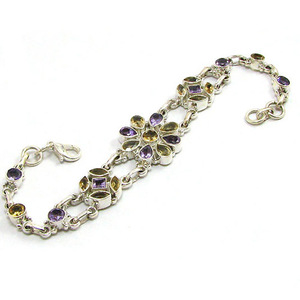 ขายส่งเครื่องประดับอัญมณีสร้อยข้อมือซิทรินธรรมชาติ - Product Image 6