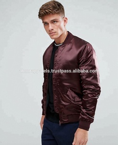 Chaqueta bomber unisex de moda de béisbol de seda satinada poliéster Varsity nueva gran oferta chaqueta de béisbol transpirable estilo universitario - Product Image 4