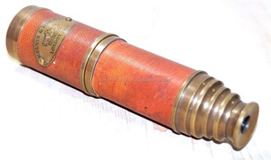 Nautique Antique Royal Marin Télescope Nautique Vintage Laiton Télescopes Cuir Wrap 16 pouces Télescope cadeau - Product Image 3