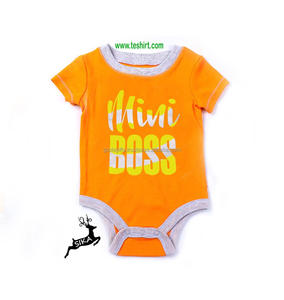 Fabricante de Tirupur, India: ¡Gran oferta! Pelele/mono/bodysuit unisex de algodón 100% orgánico teñido a medida, antiarrugas, ideal para verano. - Product Image 5